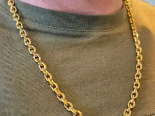 6mm 14kt goldfilled ankerkæde