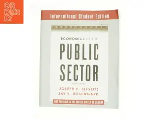Economics of the Public Sector (Bog)