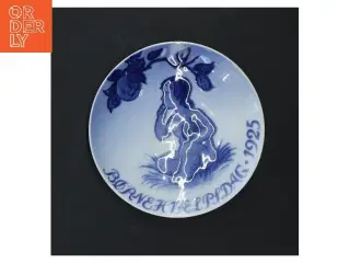 Dekorativ tallerken med motiv fra Royal Copenhagen (str. Ø 13 cm)