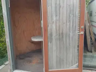 Teak/mahogni dør, 