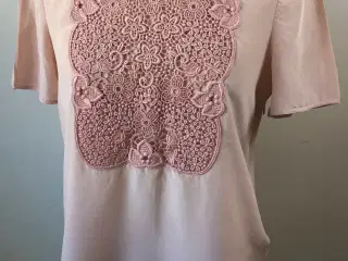 Burberry, silkebluse, str 36