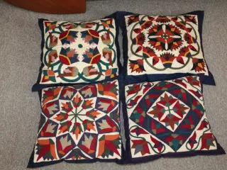 Patchwork pudebetræk til pyntepude inkl. puder