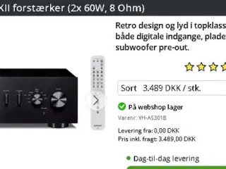 Yamaha A-S301 + Blutooth receiver, Aalborg