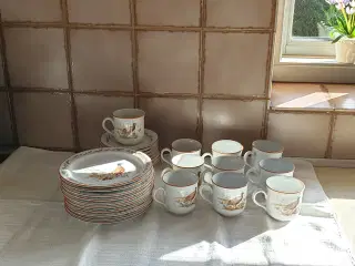Mads Stage kaffestel 10sæt - 1sæt = 3dele ialt90kr