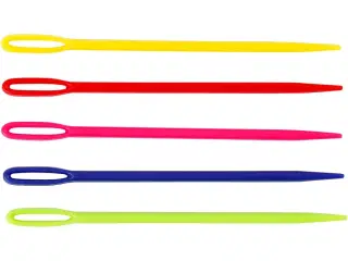 Strikkenål, L: 7 cm, ass. farver, 5 stk./ 1 pk.