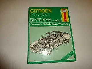 Haynes reparationshåndbog Citroën GS og GSA