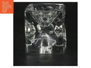 Glas fyrfadsstage (str. 7x7x7 cm)