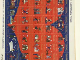 Julemærker hele ark år 1999 til 2014 pr ark