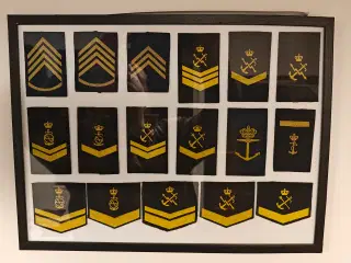 Billederamme med Danske militær distinktioner