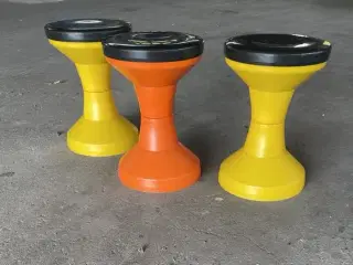 Retro plastik taburet