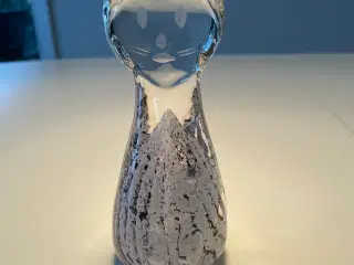 Glaskunst udført som kattefigur