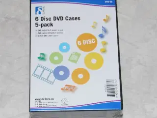 CD/DVD Kasser Plads til 6 Skiver pr kasse med 5 ka