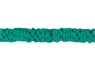 Lerperle, diam. 5-6 mm, hulstr. 2 mm, turkis, 145stk./ 1 pk.