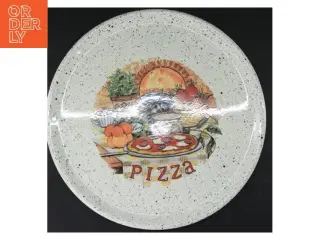 Pizzatallerken med motiv (str. Ø 33 cm)