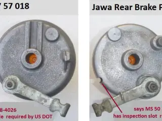 Bremse flance JAWA