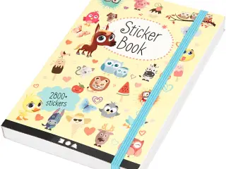 Bog med stickers, str. 11,5x17 cm, 1 stk.