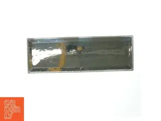Rektangulært blankt metalfad fra Lene Bjere (str. 42x14,5 cm)