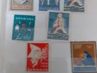 Julmærker/frimærker blander