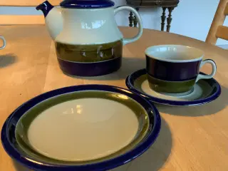 TESTEL Elisabeth Rørstrand , 6 kopper og tekande.