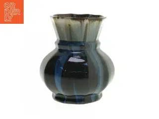 Art Nouveau Keramisk vase med løbeglasur (str. 12,5 cm)