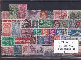 Schweiz - Tete Beche - 6 Stak. Stemplede