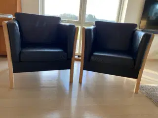læder stole