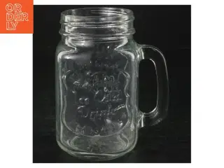 Glas krus med hank (str. H. 13 cm)