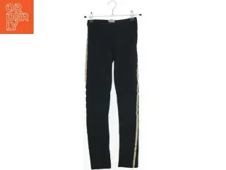 Sort leggings med guldsider fra Irma (str. 134)
