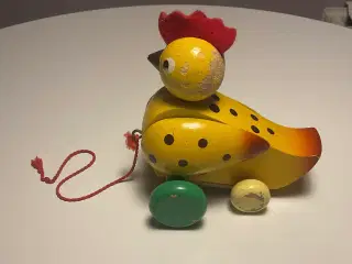 Gammel Brio træk-hane i træ