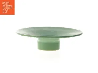 Grøn keramikfad (str. Ø 18 cm)