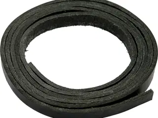 Læderbånd, B: 10 mm, tykkelse 3 mm, sort, 2m/ 1 pk.