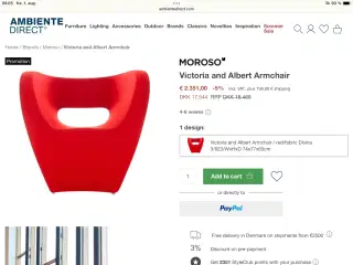 Nypris 17.000 kr - Flot Victoria & Albert armstol