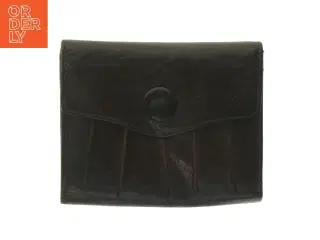 Sort læderpung fra Belsac (str. 12,5 x 10 cm)