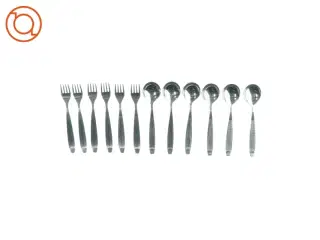 Bestiksæt (6 gafler og 6 skeer) fra Ukendt (str. L:20cm)