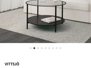 Sofabord med glasplade 