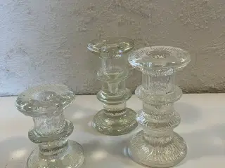 Glas lysestager