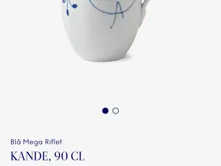 Royal Copenhagen Blå Mega Riflet