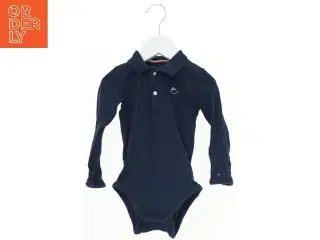 Langærmet bodystocking med krave fra Tommy Hilfiger (str. 86)