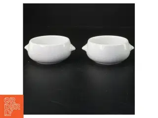 Hvide porcelænsskåle fra Royal Copenhagen (str. 12x4 cm)