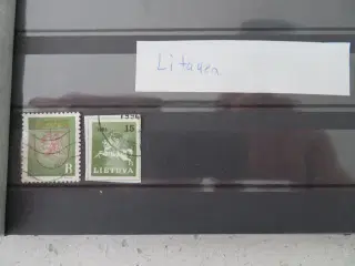 Litauen, 2 forskellige frimærker