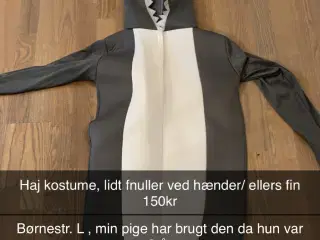 Haj kostume udklædning 