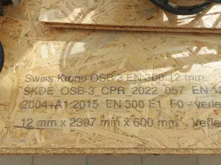 6 Osb plader sælges