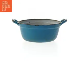 Blå støbejernsgryde (str. Ø 11 cm)