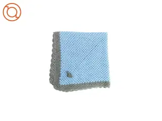 Blåt og gråt tæppe (1m x 1m)