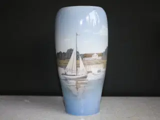 Vase med Sejlskib i Guldborgsund, Royal Copenhagen