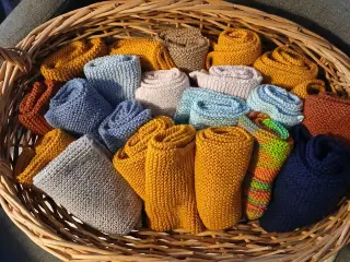 Hjemmestrikket karklude stk pris