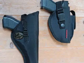 2x pistolhylster til montering i bælte