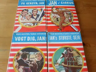 Gamle JAN bøger fra 1952 og 1956.