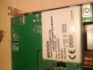 TV-tuner 7134 v.9 DSP Data/fax Modem. 