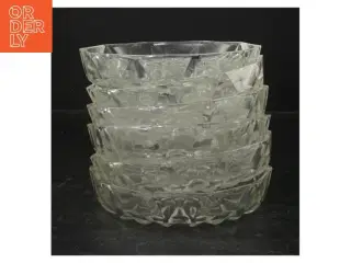 Seks glaskåle fra Reims (str. Ø. 14 cm. 6 styk)